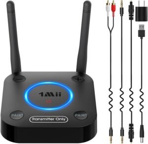 Compact television connectivity device with cables for home hardware setup