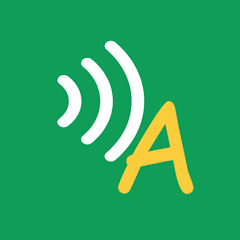 Live caption translation application icon representing automatic subtitle translation