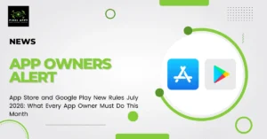 App store update notice illustrating how mobile applications receive policy changes