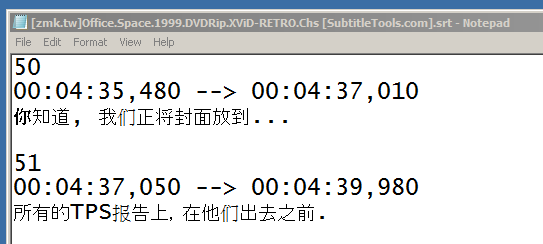 Subtitle text example illustrating character encoding and non-Latin display problems