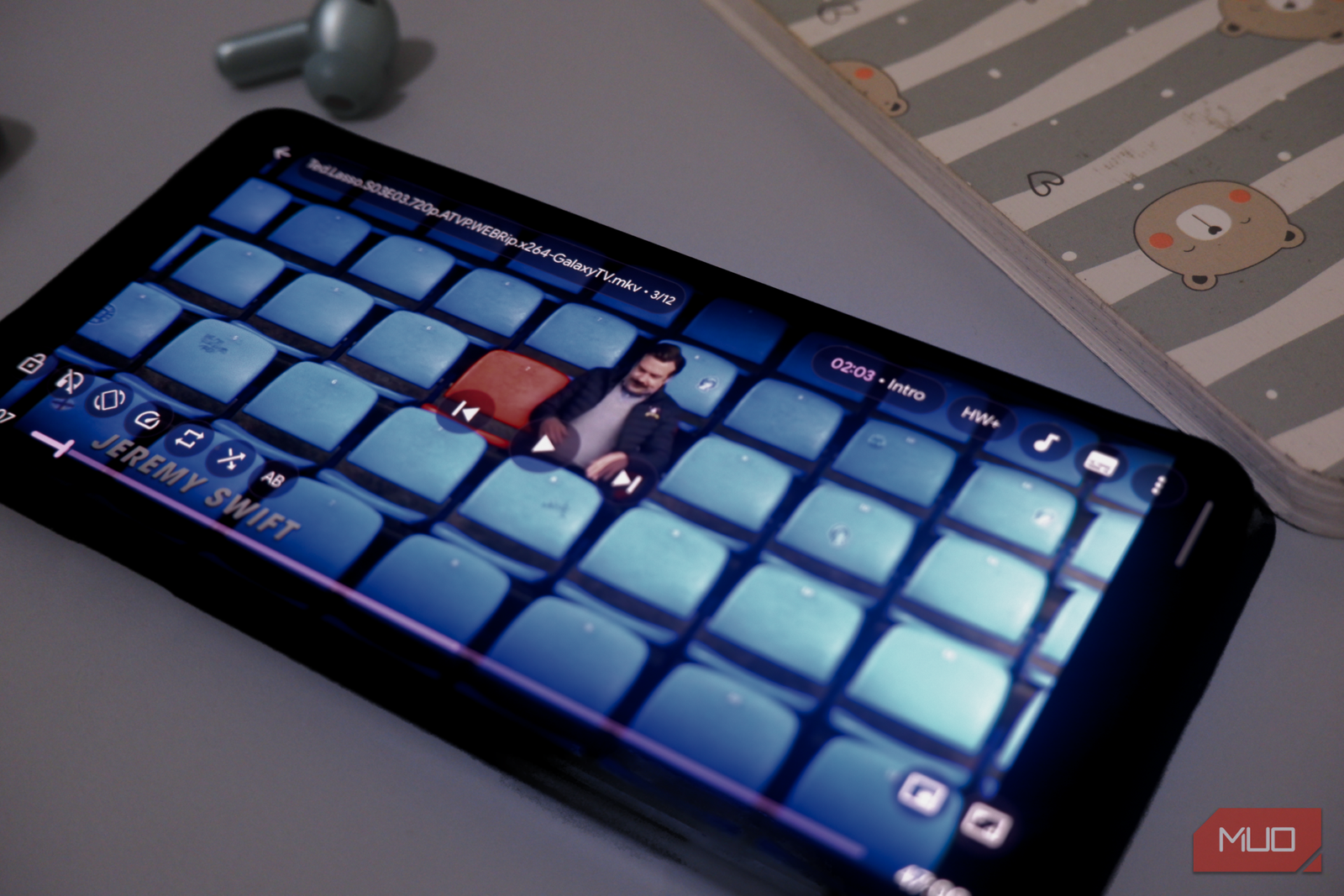 Open-source media player interface displayed on an Android device