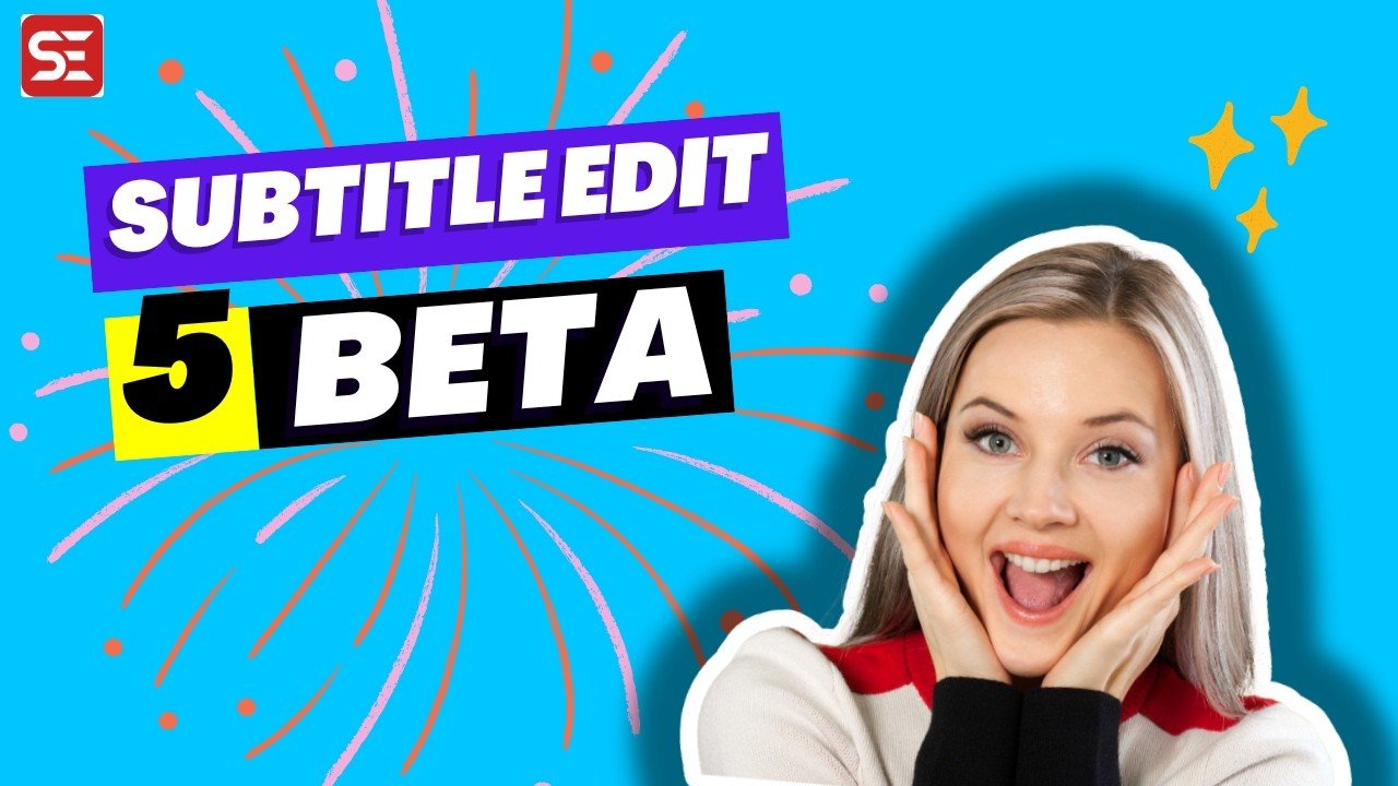 Beta media editing application interface used for testing caption features