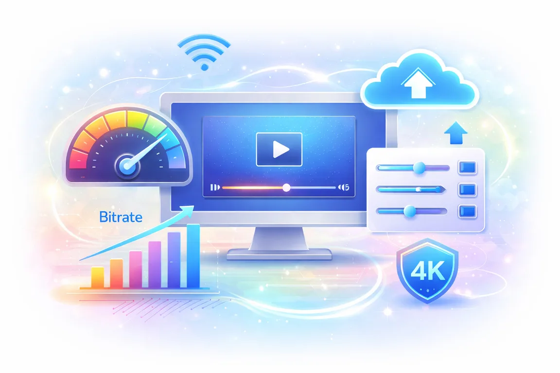 4K streaming bandwidth and bitrate graphic for choosing a reliable wired connection