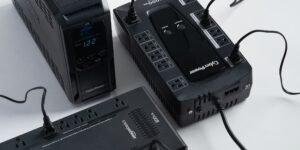 Uninterruptible power supply supporting home electronics during a short outage