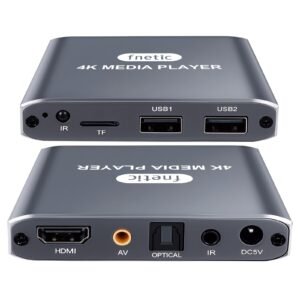 Compact media player with multiple inputs used as a backup viewing device