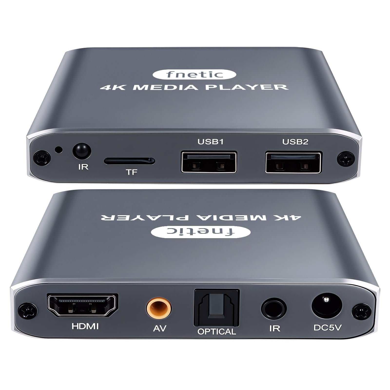 Compact media player with multiple inputs used as a backup viewing device